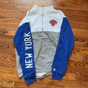 NY Knicks Half Zip Sweatshirt